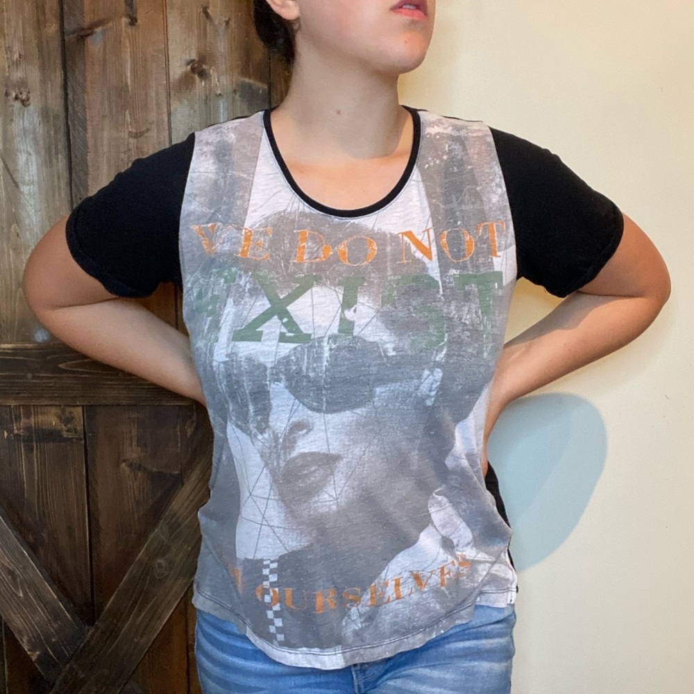 Unique Pop Art shirt with “we do not exist for ourselves”
